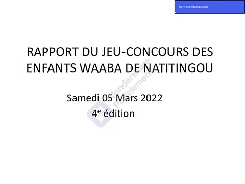 Rapport activités des enfants 